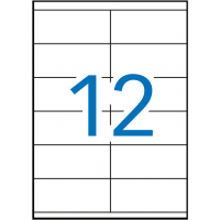 Apli Etiquetas Permanentes 105.0x48.0 mm. Caja de 500 Hojas A4