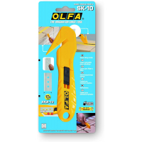 Olfa SK-10 Cuchilla de Seguridad con Hoja Oculta, Acero Inoxidable, Uso Ambidiestro