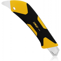 Olfa L5-AL Cutter Grande con Agarre Antideslizante, Bloqueo Automatico, Pua de Metal Duro