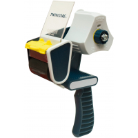 Apli Dispensador de Precinto - para Rollo Normal y Compacto - Facil de Usar y Cargar - Resistente y Duradero - Blanco