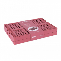 PACK 2 Cajas de Plastico Apli Up North, Plegables y Apilables de 290x210x120 mm 
