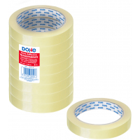 Dohe Pack de 8 Cintas Adhesivas Transparente de Polipropileno 19mm x 66m
