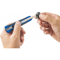 Dahle 10870 Allround Cuter con Cuchilla de 9mm, Bloqueo automatico, Guia Metalica