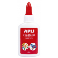 Apli Cola Blanca Liquida 40g, Apto para uso Escolar