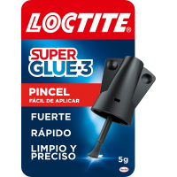 Loctite Super Glue-3 Pincel 5gr, Adhesivo Universal Triple Resistencia, Fuerza y Uso Instantaneo, 2640969/2046283/2640782/264