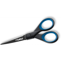Dahle 54305 Office Titanium Tijeras de Acero Templado 13cm, Recubiertas de Titanio, Revestimiento Antiadherente