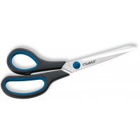 Dahle 54418 Office Comfort-Grip Tijeras de Acero Templado 21cm, Modelo Especial para Zurdos, Hojas Afiladas, Mangos Revestido