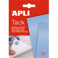 Apli Tack Masilla Azul 57g, Reutilizable, No Deja Residuos, Facil de Moldear Azul