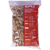 Apli Gomas Elasticas ANCHAS de 12cm. Bandas elasticas. Bolsa de 1Kg