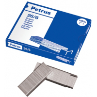 Petrus Grapas 26/6 Galvanizadas, Caja de 1000 Grapas