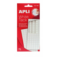 Apli Masilla Blanca Precortada 75g, Moldeable, Removible, Blanco