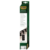 Fellowes Pack de 25 Canutillos de Plastico 8mm, Hasta 40 Hojas , Negro