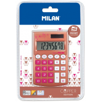 Milan Pocket Copper Calculadora 8 Digitos, Bolsillo