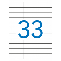 Apli Etiquetas Permanentes 70x25.4 mm. Caja de 500 Hojas A4