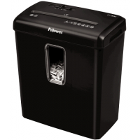 Fellowes P-30C Destructora de Papel Manual Corte en Particulas, Destruye hasta 6 Hojas, 15L, Negro