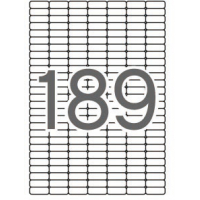 Apli Etiquetas Blancas Removibles 25.4x10 mm. 25 Hojas A4
