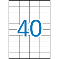 Apli Etiquetas Permanentes 52.5x29.7 mm. Caja de 500 Hojas A4