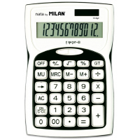 Milan Calculadoras de 12 Digitos, Blanco