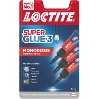 Loctite Pack de 3 Super Glue-3 Mini Trio Original, 1gr