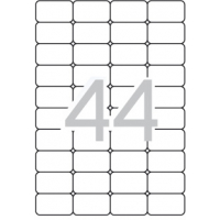 Apli Etiquetas Translucidas (Resistentes Intemperie) 48.5x25.4 mm. 20 Hojas A4