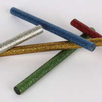 Apli Recambio de Barras de Adhesivo Termofusible, diametro 7.5mmx10cm, Purpurina