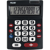 Milan Calculadora 12 Digitos Extra Grande, Teclas Grandes