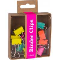Apli Pinzas Abatibles Fluor Collection, Caja con 12 Pinzas en colores surtidos