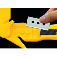 Olfa SK-10 Cuchilla de Seguridad con Hoja Oculta, Acero Inoxidable, Uso Ambidiestro