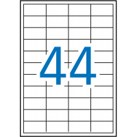 Apli Etiquetas Permanentes 48.5x25.4 mm. Caja de 500 Hojas A4