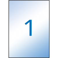 Apli Etiquetas Translucidas (Resistentes Intemperie) 210.0x297 mm. 100 Hojas A4
