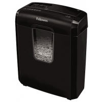 Fellowes 6C Destructora de Papel Manual Corte en Particulas, Destruye hasta 6 Hojas, 11L