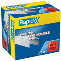 Rapid Super Strong Caja de 5000 Grapas 9/10, De 40 a 70 Hojas, Superreforzadas