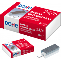 Dohe Caja de 1000 Grapas 24/6 Galvanizadas