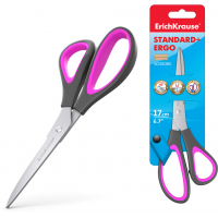 Erichkrause Tijeras Standard+ Ergo, Acero Inoxidable, Mangos