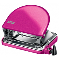 Petrus 52 Taladro Perforador Clasico Metalico, Hasta 20 Hojas, Fucsia