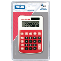 Milan Calculadora 8 Digitos, Sobremesa, Rojo