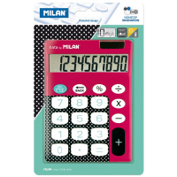 Milan Dots & Buttons Calculadora 10 Digitos, Sobremesa, Teclas Grandes -