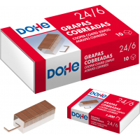 Dohe Caja de 1000 Grapas 24/6 Cobreadas