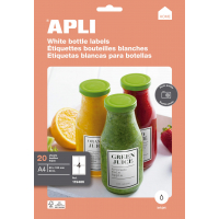 Apli Etiquetas Home Botellas Glossy 80x120 mm. 20 Hojas A4