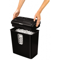 Fellowes P-30C Destructora de Papel Manual Corte en Particulas, Destruye hasta 6 Hojas, 15L, Negro