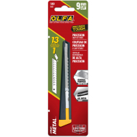Olfa 180 Cutter de Precision de Metal, Empuñadura de Acero, Diseño Fino