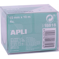 Apli Pack Cintas Adhesivas de Papel Washi, 4 U, Tonos Nordik, Decorativas y Reutilizables, Multicolor