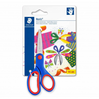 Staedtler Noris 965 Tijera Escolar de Seguridad, Agarre Ergonomico Suave, Cuchillas Romas, 14cm