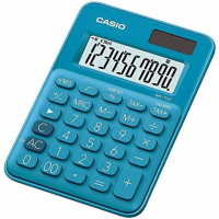 Casio MS-7UC Calculadora de Escritorio, 10 Digitos, Azul
