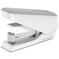 Fellowes LX840 Grapadora con Proteccion Microban, Hasta 25 Hojas, Quitagrapas Extraible, Blanco