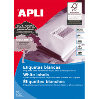 Apli Etiquetas Permanentes 97.0x42.4 mm. Caja de 500 Hojas A4