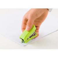 Novus Mini Grapadora Compacta, Hasta 12 Hojas, Incluye Grapas, Verde
