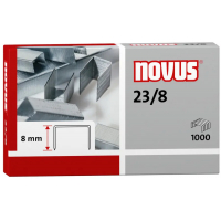 Novus 23/8 Super Caja de 1000 Grapas 23/8 Galvanizadas para Grapadoras de Gruesos