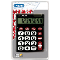 Milan Sobremesa, 10 Digitos, Teclas Grandes, Negro