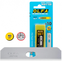 Olfa Pack de 10 Cuchillas de Respuesto para Cutters Olfa SK-7, Acero Inoxidable